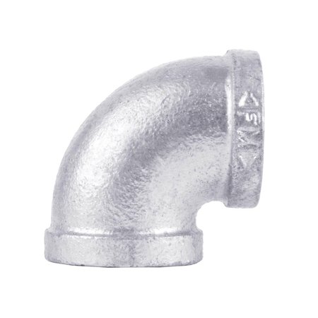 B & K STZ Industries 1/2 in. FIP each X 1/2 in. D FIP Galvanized Malleable Iron 90 Degree Elbow 313UPE90-12